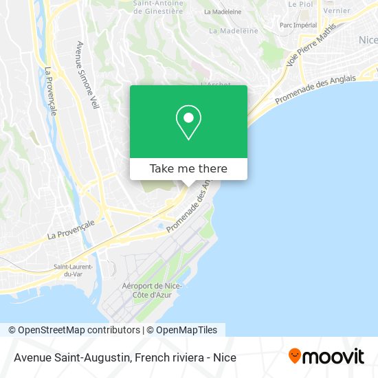 Mapa Avenue Saint-Augustin
