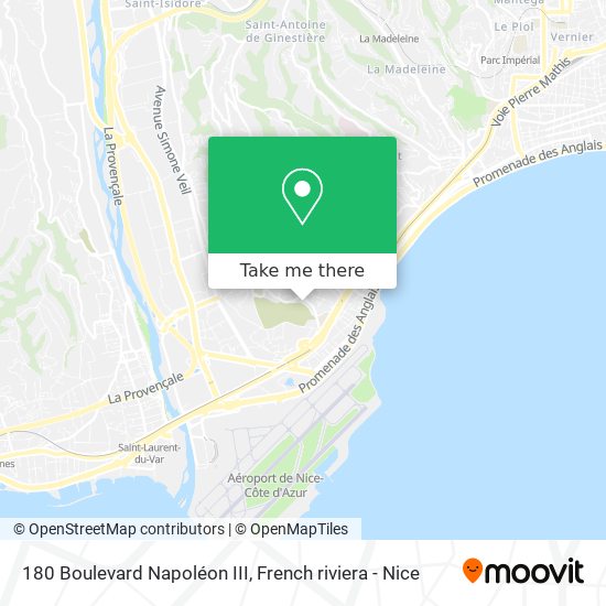 180 Boulevard Napoléon III map