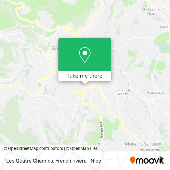 Les Quatre Chemins map