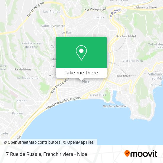 Mapa 7 Rue de Russie