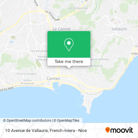 10 Avenue de Vallauris map