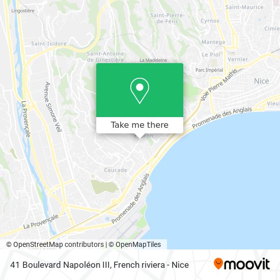 Mapa 41 Boulevard Napoléon III