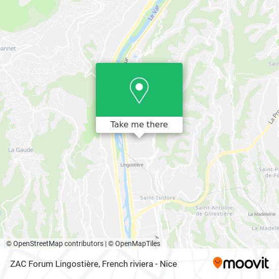 ZAC Forum Lingostière map