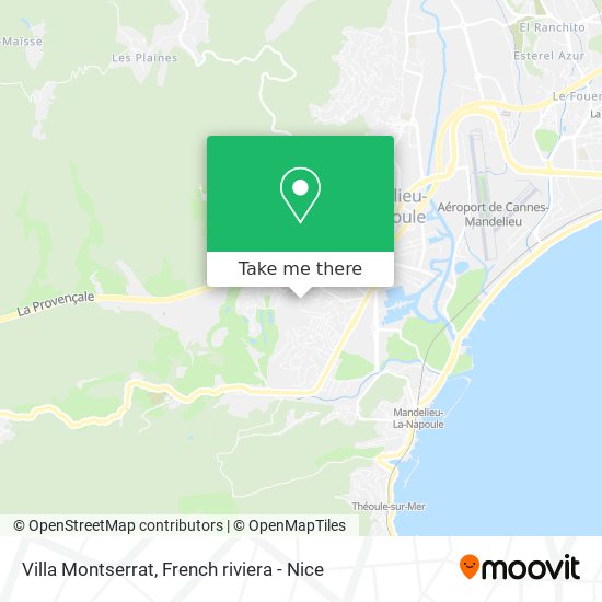 Villa Montserrat map