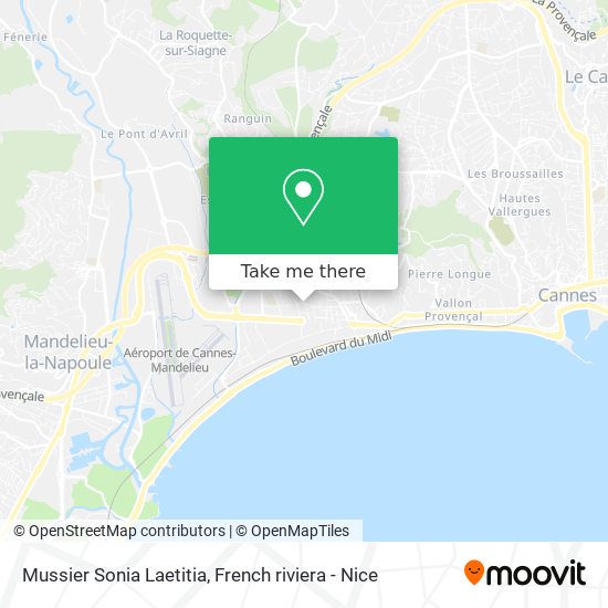 Mussier Sonia Laetitia map