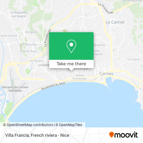 Villa Francia map