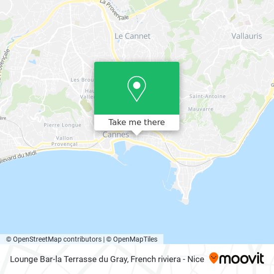Lounge Bar-la Terrasse du Gray map
