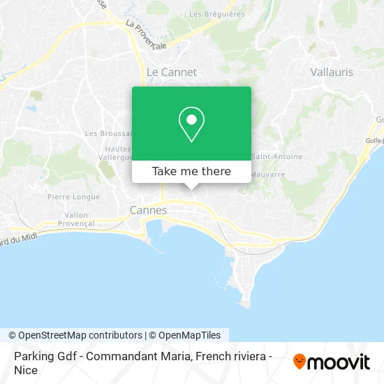 Parking Gdf - Commandant Maria map