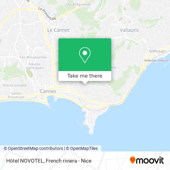 Hôtel NOVOTEL map