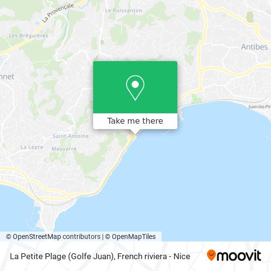 La Petite Plage (Golfe Juan) map