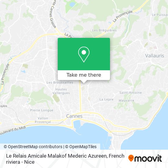 Le Relais Amicale Malakof Mederic Azureen map