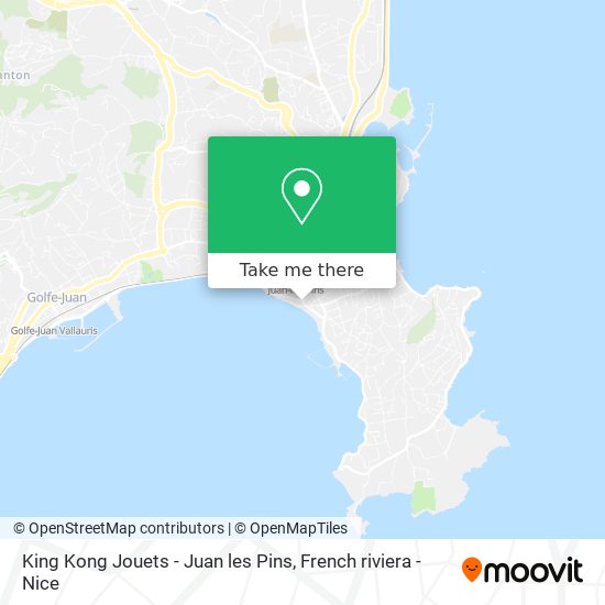 King Kong Jouets - Juan les Pins map