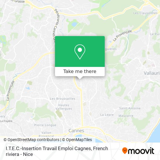 I.T.E.C.-Insertion Travail Emploi Cagnes map