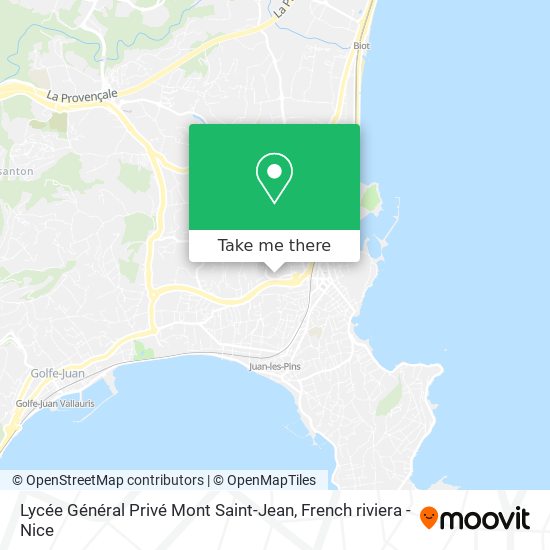 Lycée Général Privé Mont Saint-Jean map