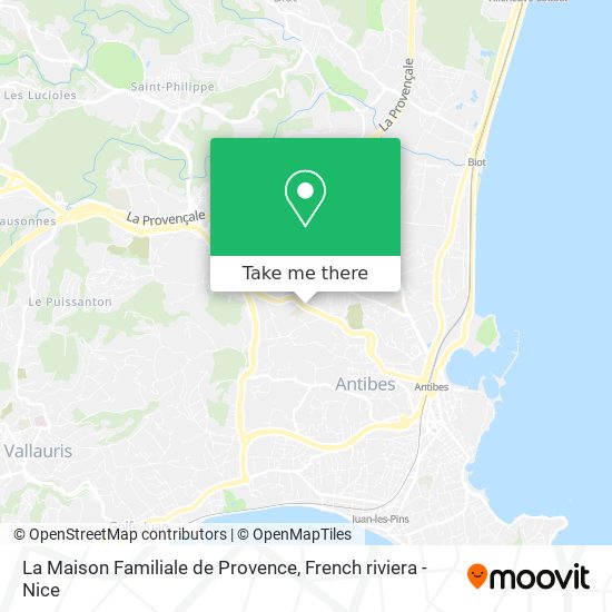 La Maison Familiale de Provence map