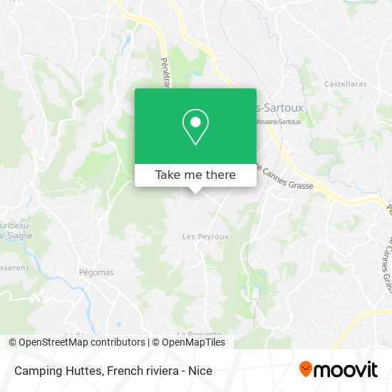 Camping Huttes map