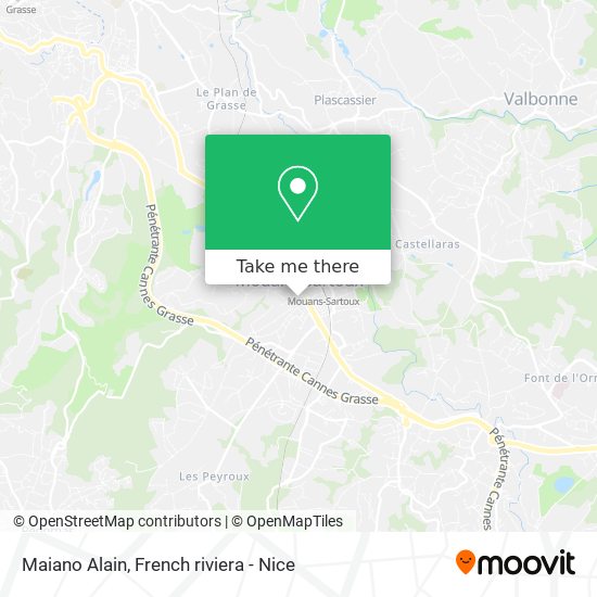 Maiano Alain map