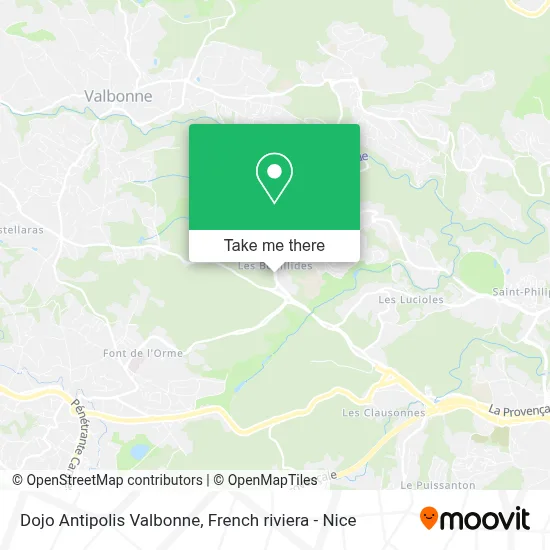 Dojo Antipolis Valbonne map