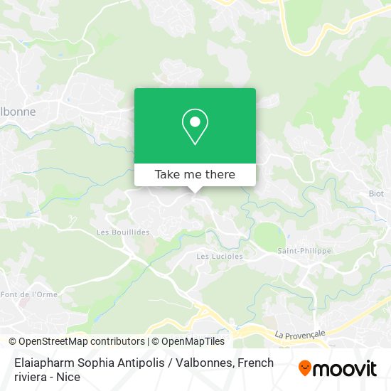 Elaiapharm Sophia Antipolis / Valbonnes map