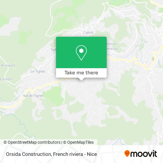 Orsida Construction map