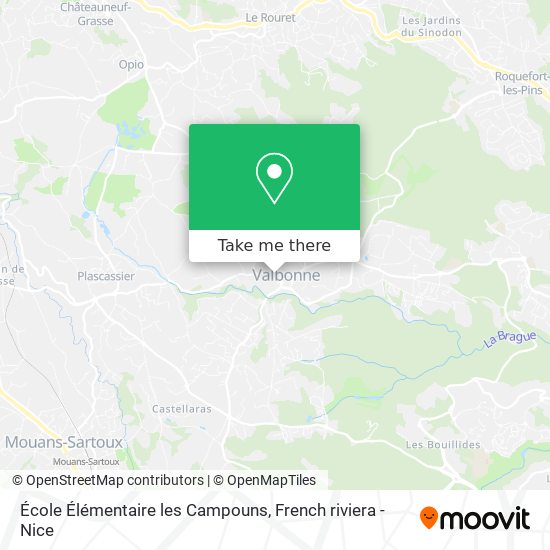 Mapa École Élémentaire les Campouns