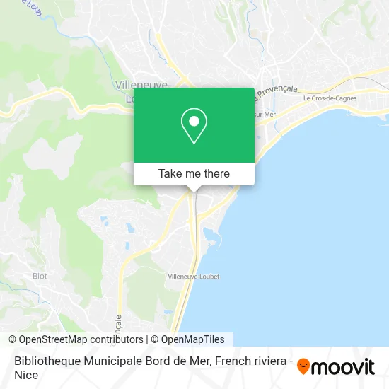 Bibliotheque Municipale Bord de Mer map