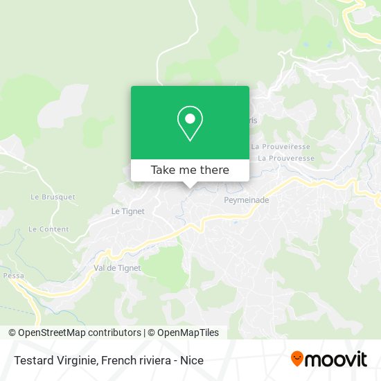 Testard Virginie map