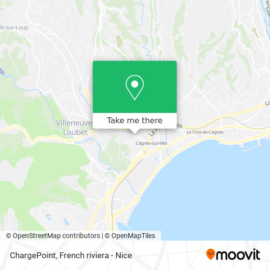 Mapa ChargePoint