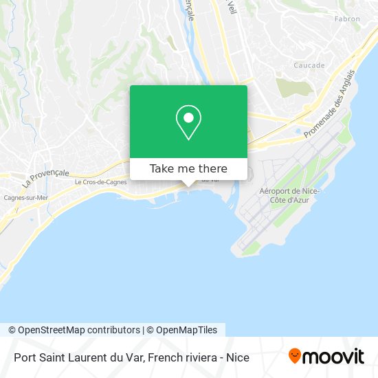 Port Saint Laurent du Var map