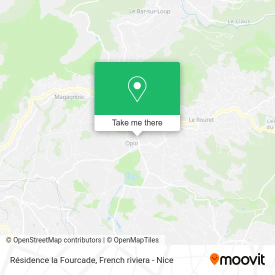 Résidence la Fourcade map