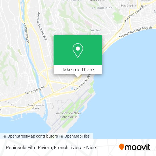 Mapa Peninsula Film Riviera