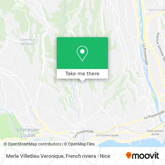 Mapa Merle Villedieu Veronique