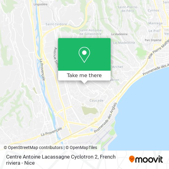Mapa Centre Antoine Lacassagne Cyclotron 2