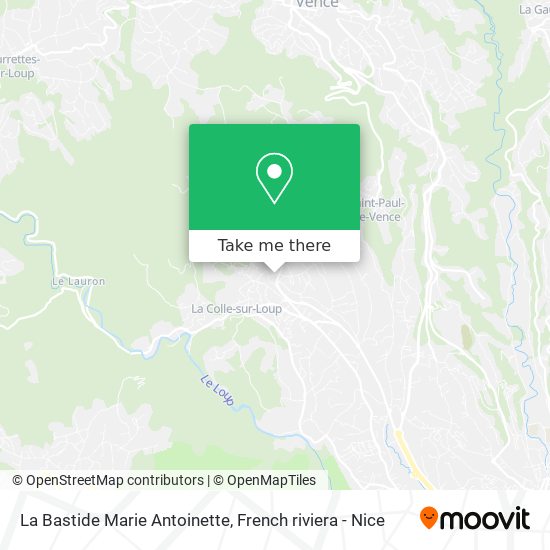 Mapa La Bastide Marie Antoinette