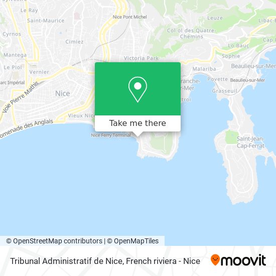 Tribunal Administratif de Nice map