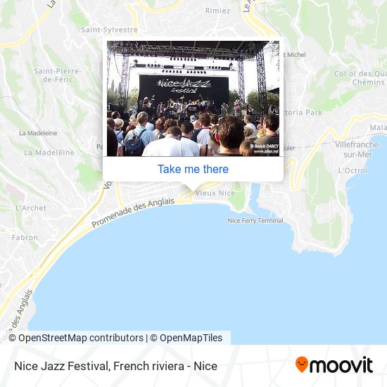 Nice Jazz Festival map