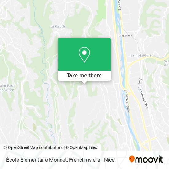 Mapa École Élémentaire Monnet