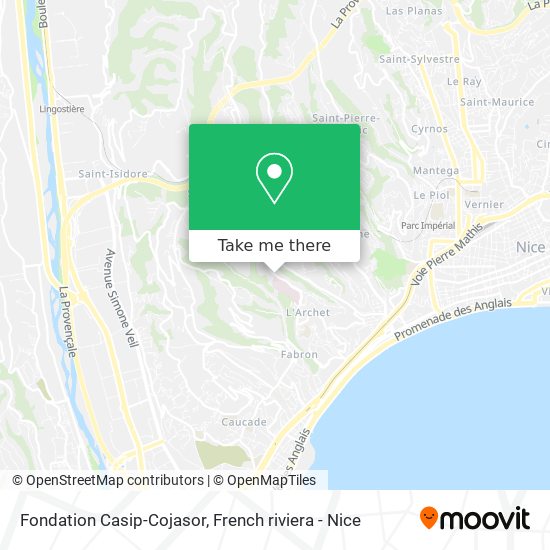 Fondation Casip-Cojasor map