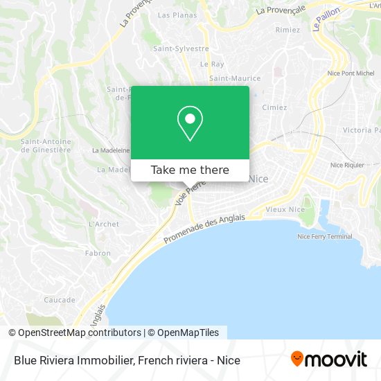 Mapa Blue Riviera Immobilier