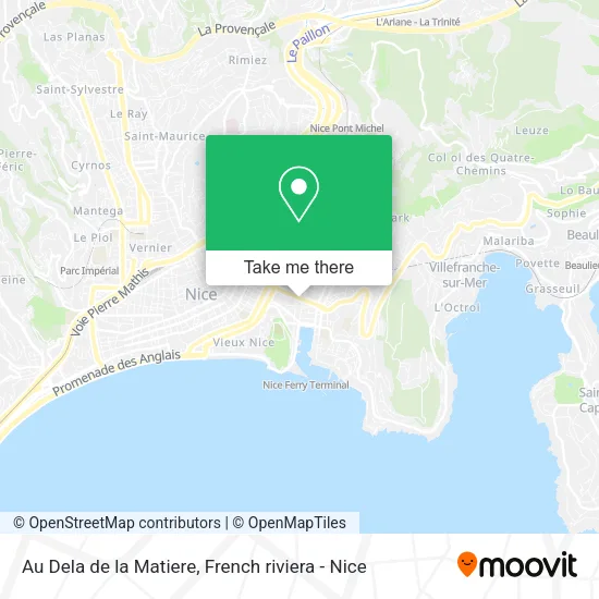Au Dela de la Matiere map