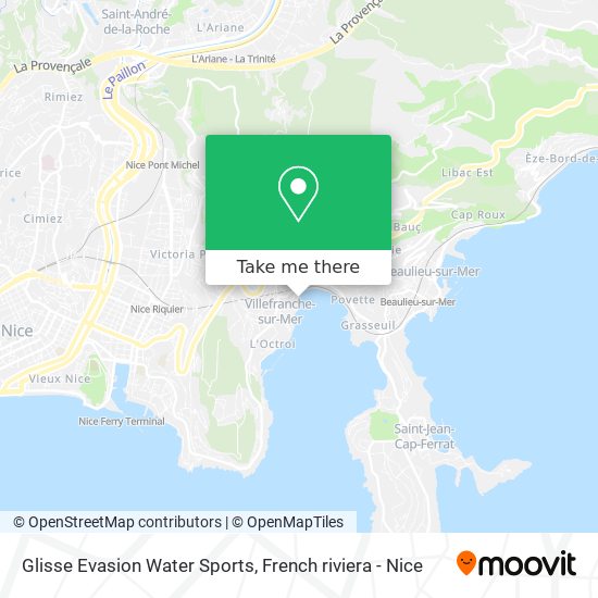 Mapa Glisse Evasion Water Sports