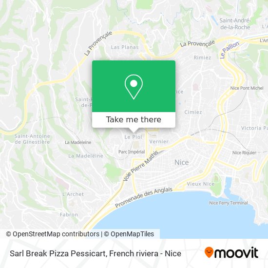 Sarl Break Pizza Pessicart map