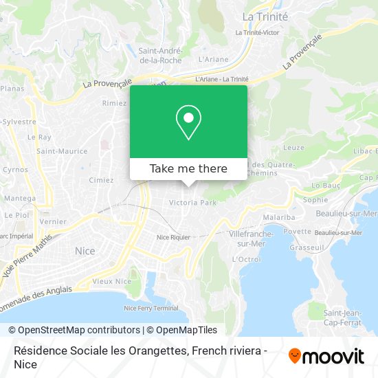 Résidence Sociale les Orangettes map