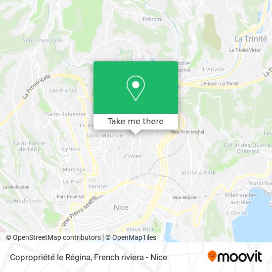 Copropriété le Régina map