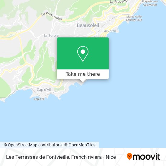 Les Terrasses de Fontvieille map