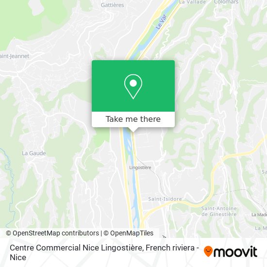 Centre Commercial Nice Lingostière map