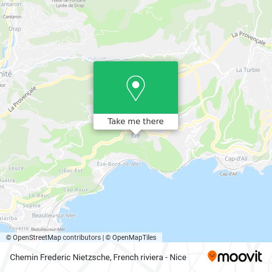 Mapa Chemin Frederic Nietzsche