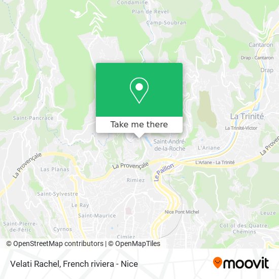 Mapa Velati Rachel