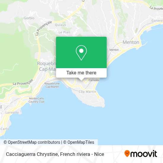 Cacciaguerra Chrystine map