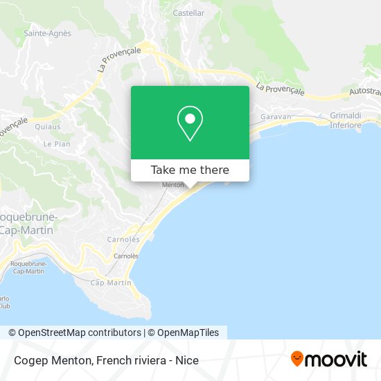 Cogep Menton map